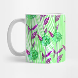 Green Florals Mug